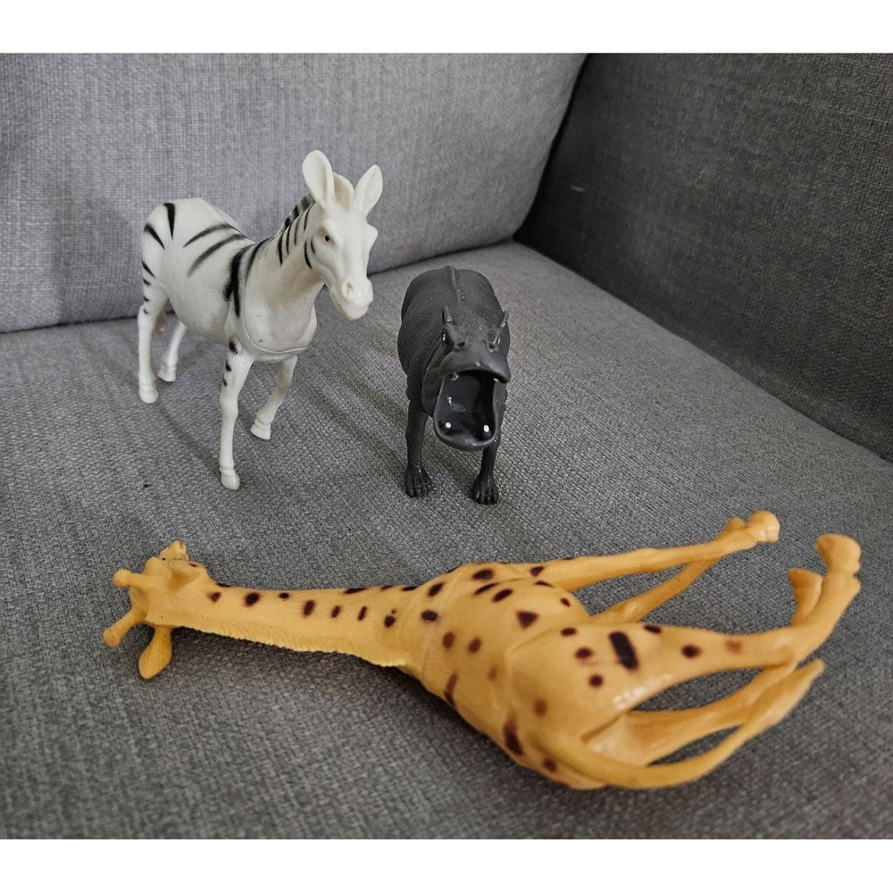 Lot of 3 toy animals Greenbrier international wild Safari nursery decor